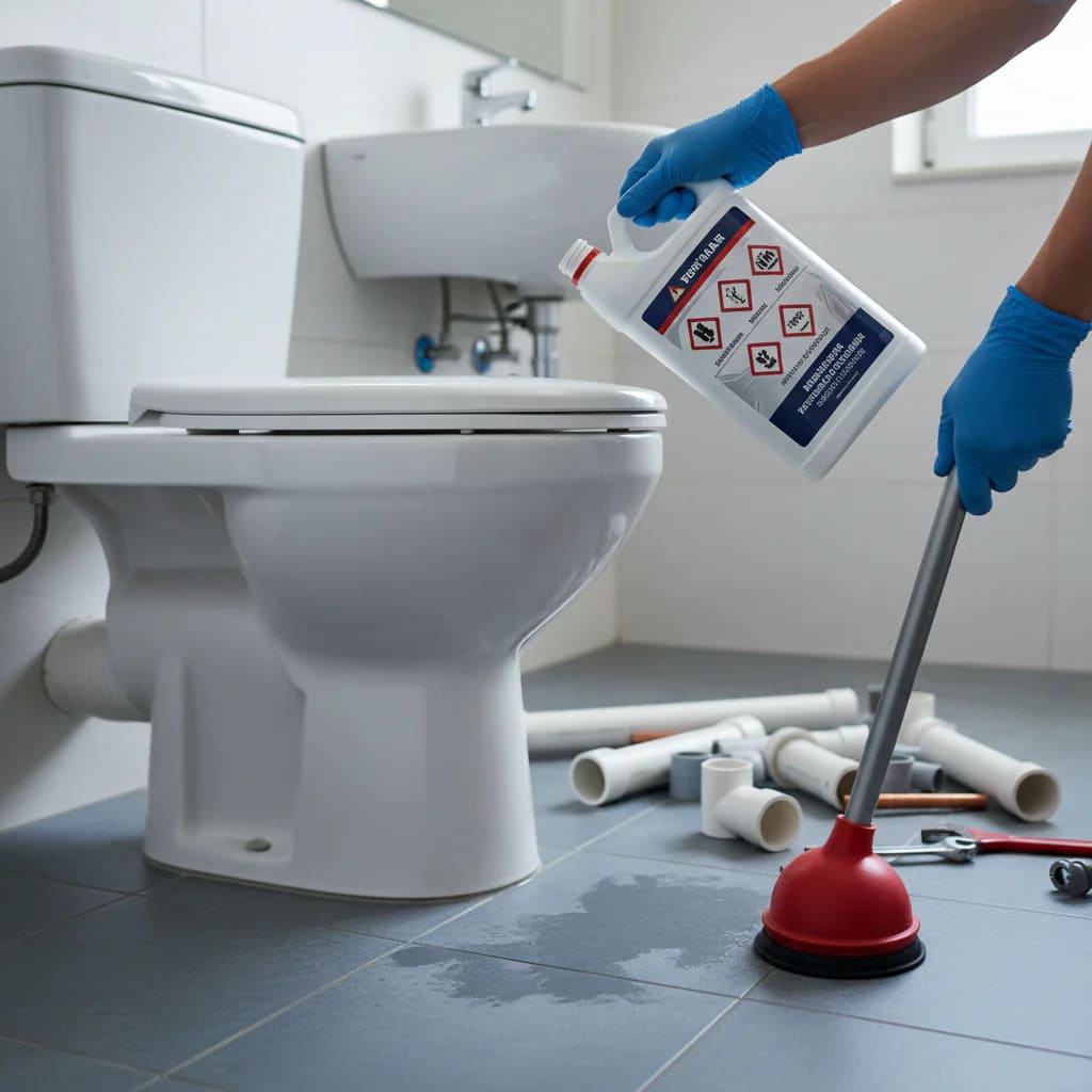 Tıkanan Tuvalete Lavabo Açıcı Dökülür mü? Riskler ve Çözümler